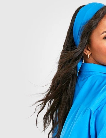 Compleu Boohoo Plus Size, albastru