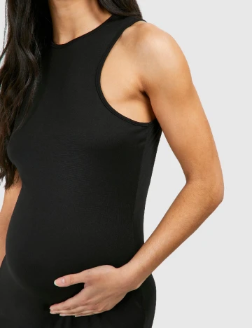 Rochie lunga Boohoo maternity, negru Negru