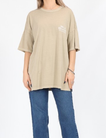 Tricou Only, bej