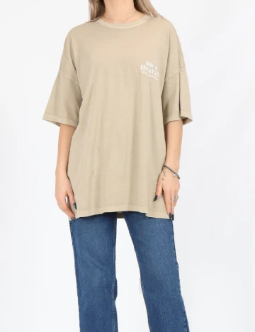 Tricou Only, bej