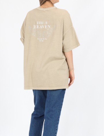 Tricou Only, bej