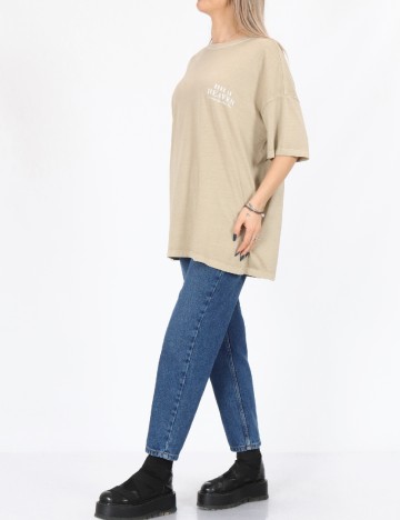 Tricou Only, bej