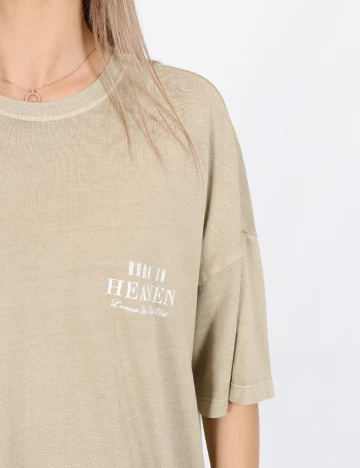 Tricou Only, bej