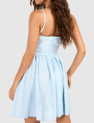 Rochie scurta Boohoo, bleu