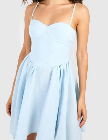 Rochie scurta Boohoo, bleu
