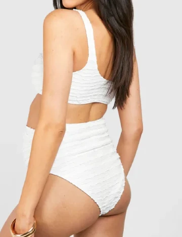Costum de baie Boohoo maternity, alb Alb