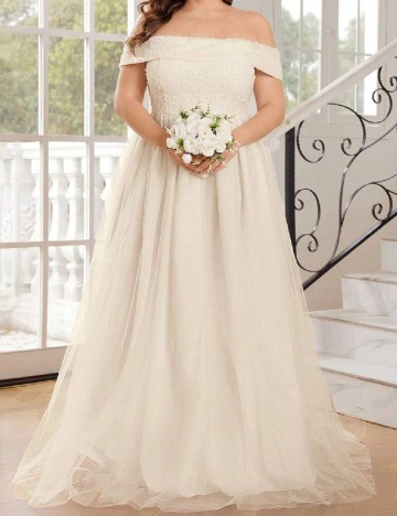 Rochie lunga SHEIN CURVE, crem