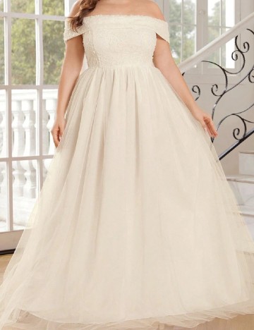 Rochie lunga SHEIN CURVE, crem