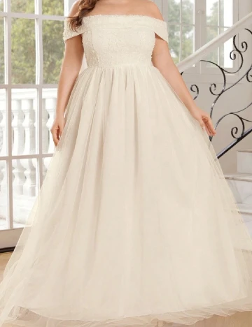 Rochie lunga SHEIN CURVE, crem