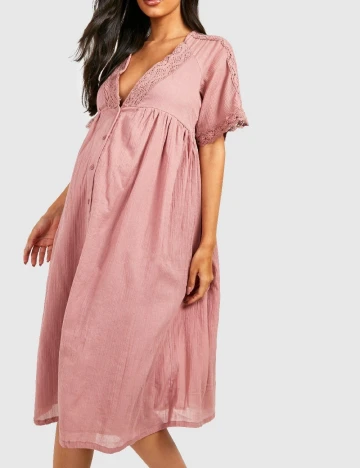 Rochie medie Boohoo maternity, roz