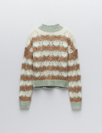 Pulover Zara, mix culori, S