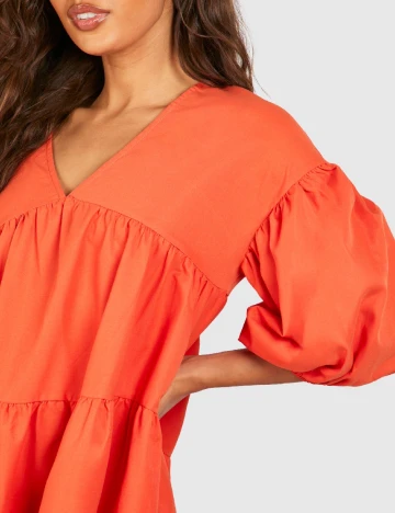 Rochie medie Boohoo, portocaliu