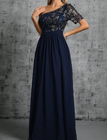 Rochie lunga Mgiacy, bleumarin