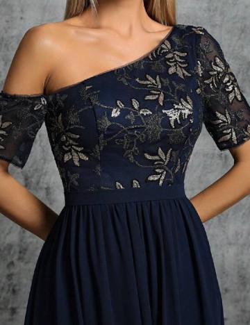 Rochie lunga Mgiacy, bleumarin