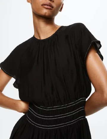 Rochie scurta Mango, negru Negru