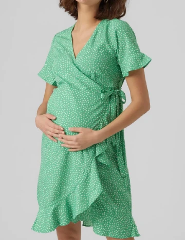 Rochie scurta Vero Moda Maternity, verde