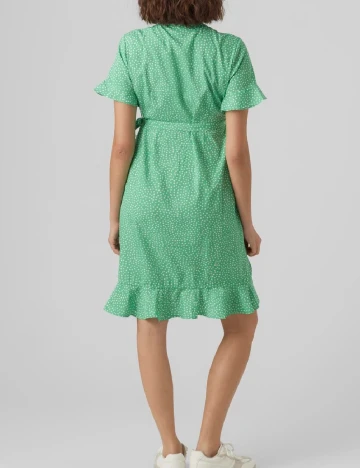 Rochie scurta Vero Moda Maternity, verde