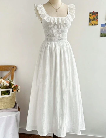 Rochie medie SHEIN, alb