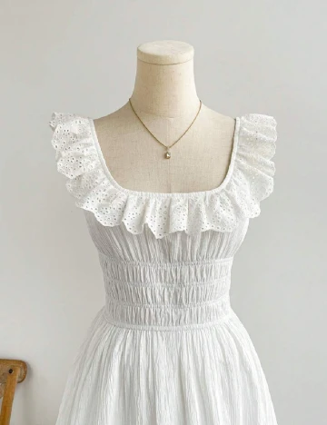 Rochie medie SHEIN, alb