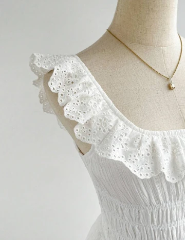 Rochie medie SHEIN, alb
