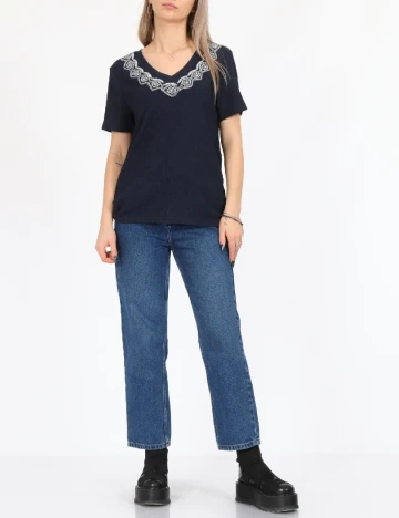 Bluza Only, bleumarin Albastru