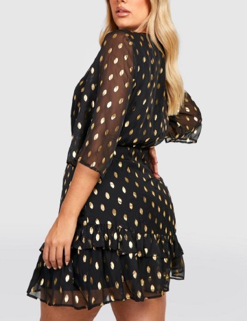 Rochie scurta Boohoo Plus Size, negru