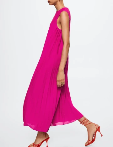 Rochie lunga Mango, roz Roz