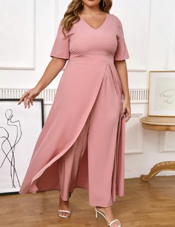 Salopeta SHEIN CURVE, roz