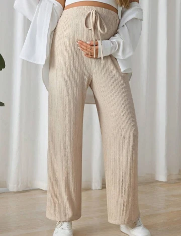 Pantaloni SHEIN Maternity, crem