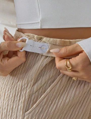 Pantaloni SHEIN Maternity, crem