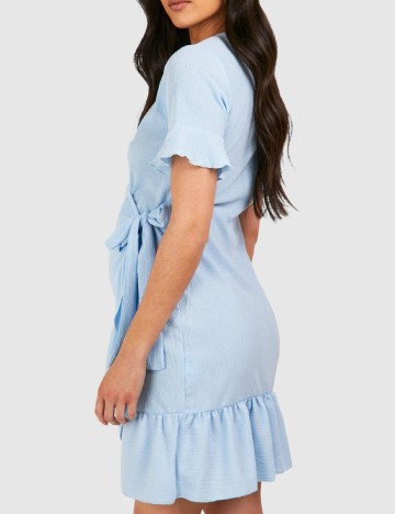 Rochie scurta Boohoo maternity, bleu