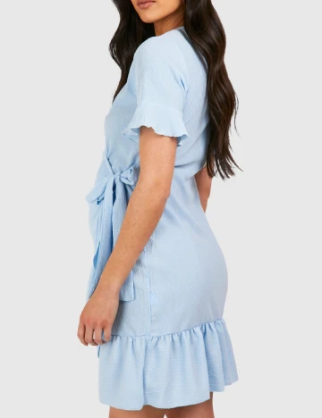Rochie scurta Boohoo maternity, bleu
