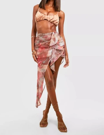Fusta Boohoo, mix culori