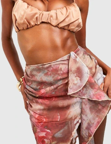 Fusta Boohoo, mix culori