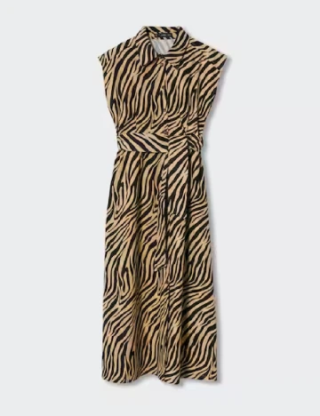 Rochie medie Mango, maro