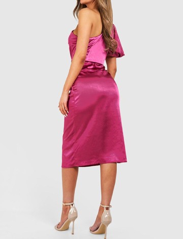 Rochie medie Boohoo, magenta