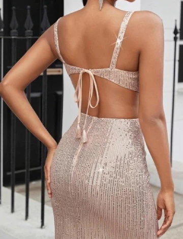 Rochie lunga SHEIN, crem