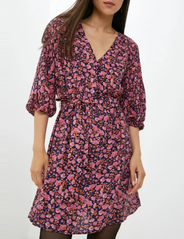 Rochie scurta Mango, floral print Floral print