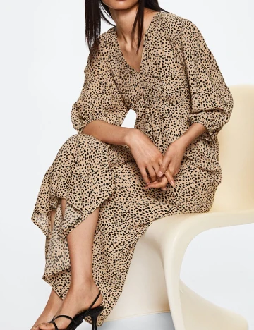 Rochie lunga Mango, maro Maro