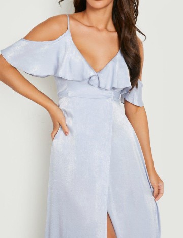 Rochie lunga Boohoo, bleu