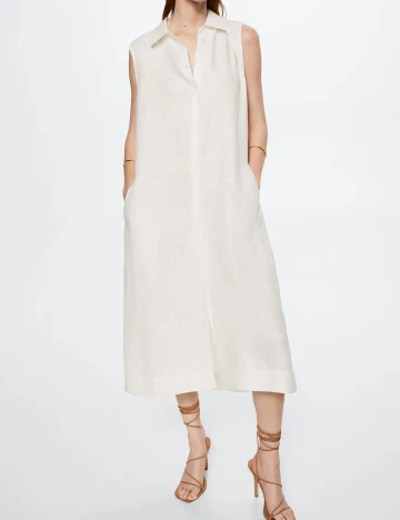 Rochie medie Mango, alb