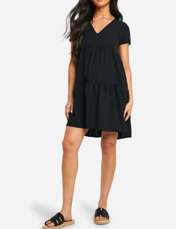 Rochie scurta Boohoo maternity, negru