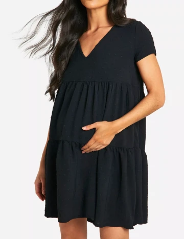 Rochie scurta Boohoo maternity, negru