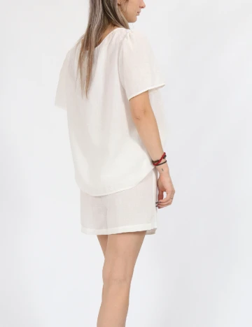 Fusta pantalon Vero Moda, alb