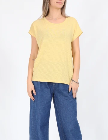 Tricou Only, galben Galben