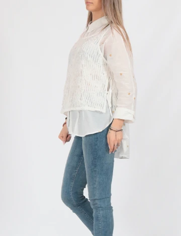 Maiou Vero Moda, alb Alb
