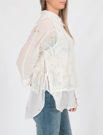 Maiou Vero Moda, alb Alb