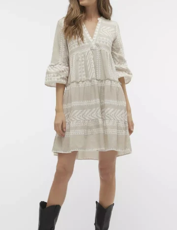 Rochie scurta Vero Moda, bej