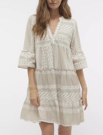 Rochie scurta Vero Moda, bej