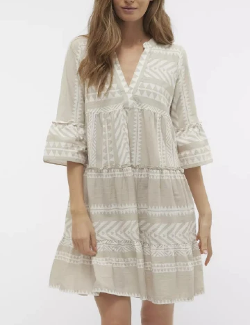 Rochie scurta Vero Moda, bej